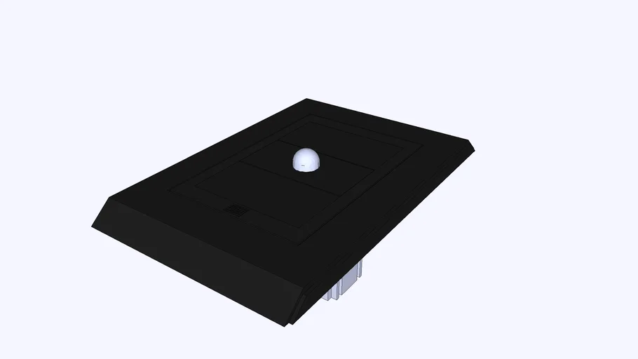 Sensor de Presença Modular Refinatto Preto-Preta