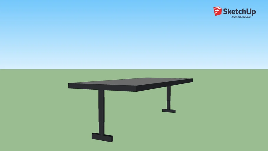 Classroom computer lab desk | 3D Warehouse