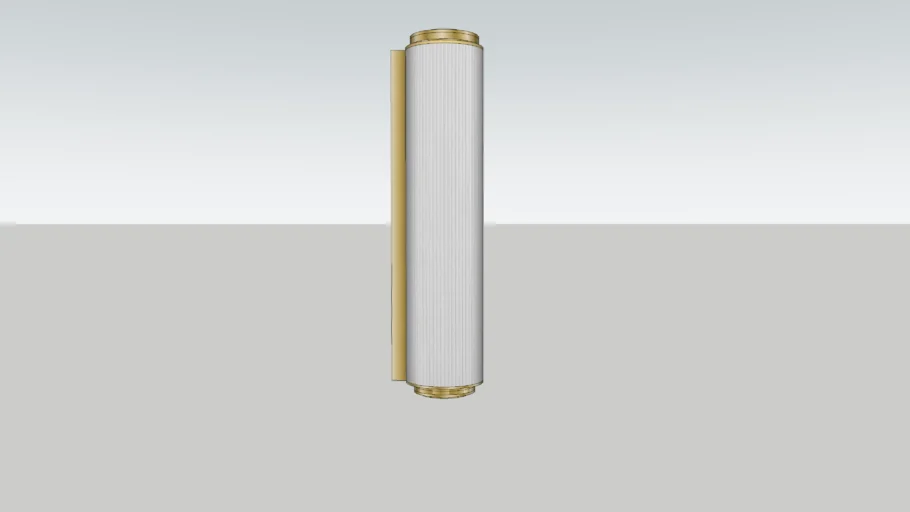 Ribbed glass wall light