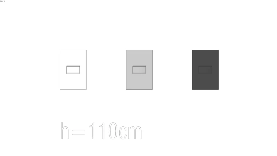 Interruptor 4x2 1 posto-h110cm | Pialplus+ Legrand