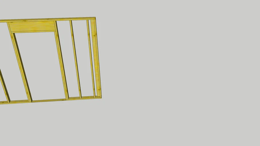 Load-Bearing Wall w/ Door Header