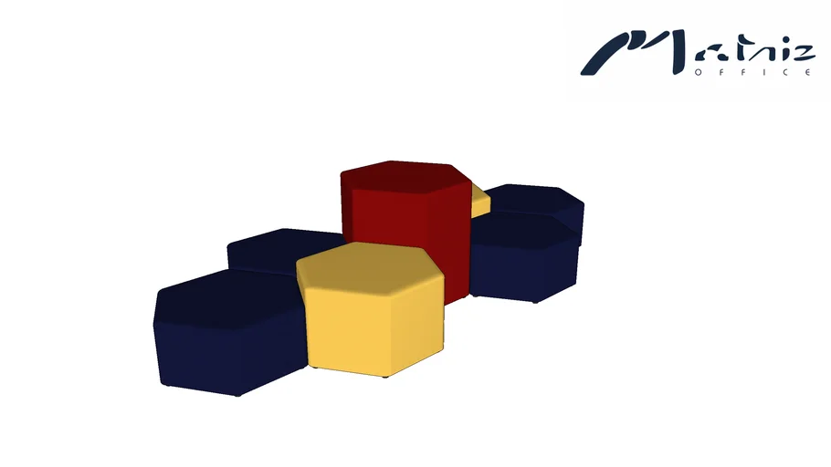 Puffs Hexagonais - Cavaletti