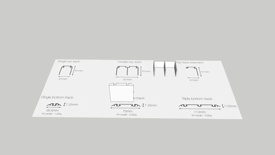 Arsito Floor to Ceiling Sliding Wardrobe Channel