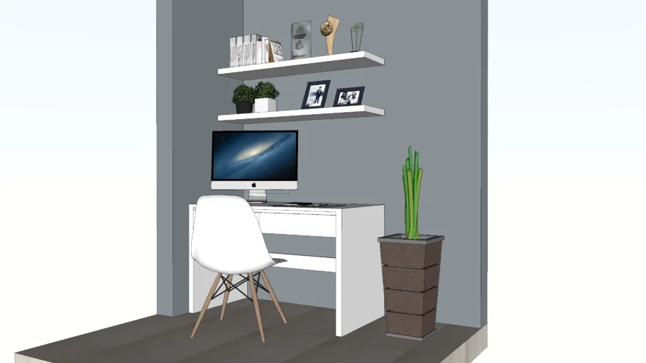 White Study Table