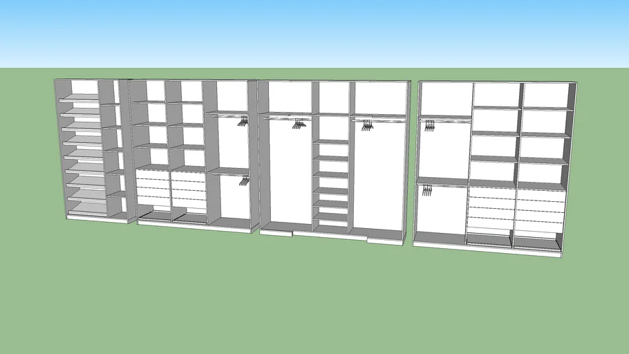 Closet casal modulado U