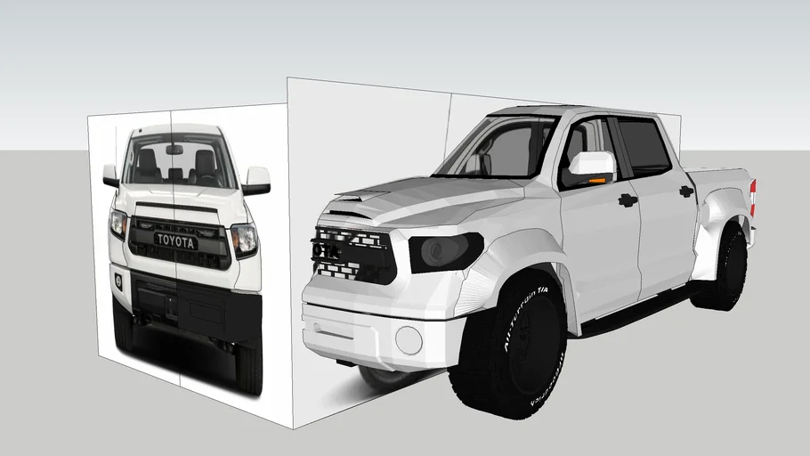 Toyota Tundra Crewmax, with Honey-D wide body Kit (work in progress)