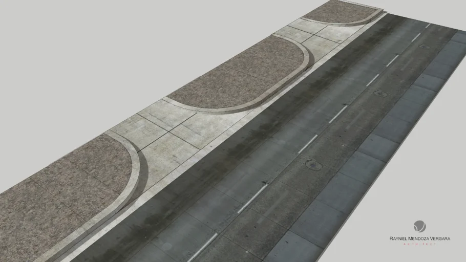 Sidewalk and Road