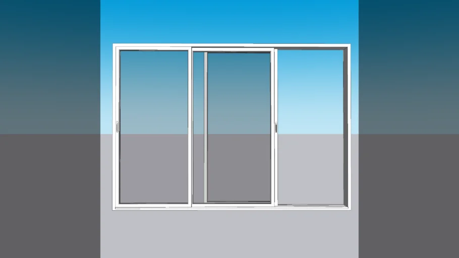 Puerta 002 - Cristal corredera triple