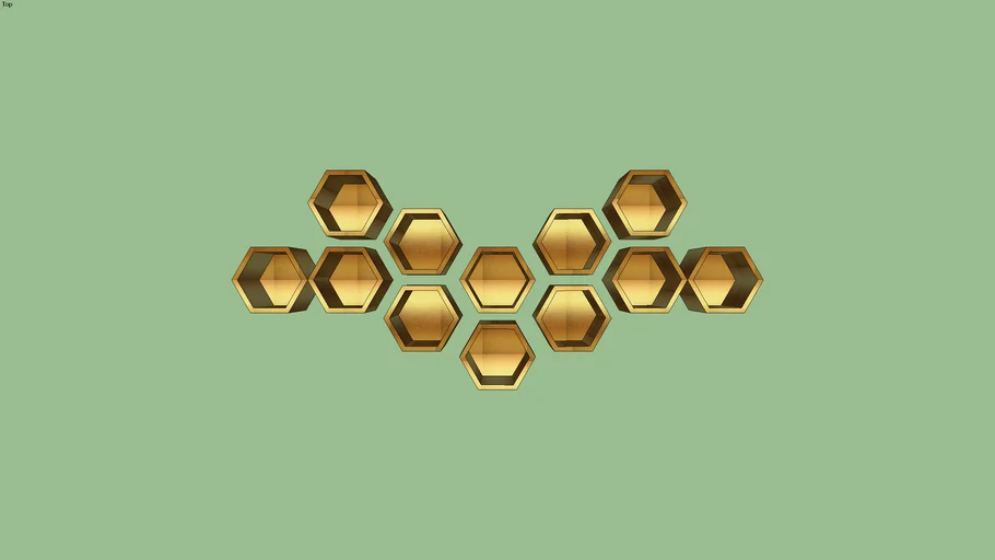 Rak segi 6 gold