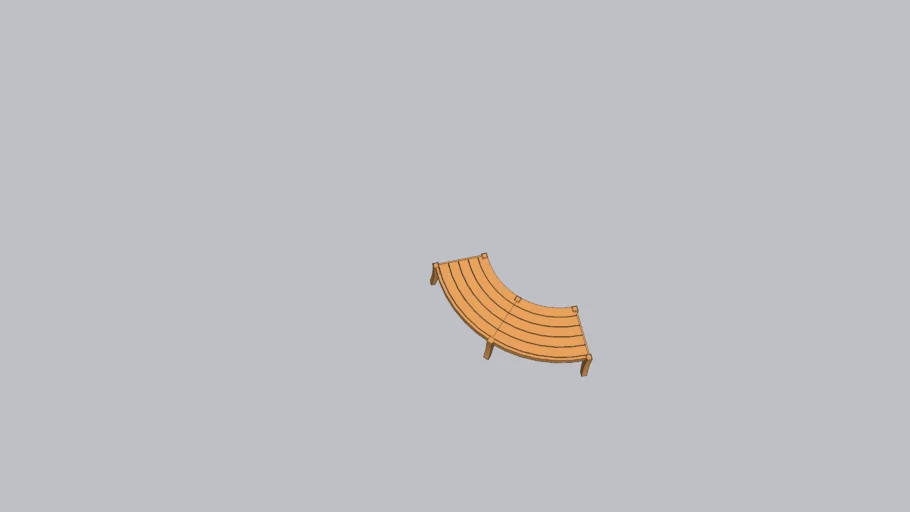 half-circle bench