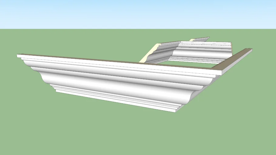 AB108 Plain Crown Molding