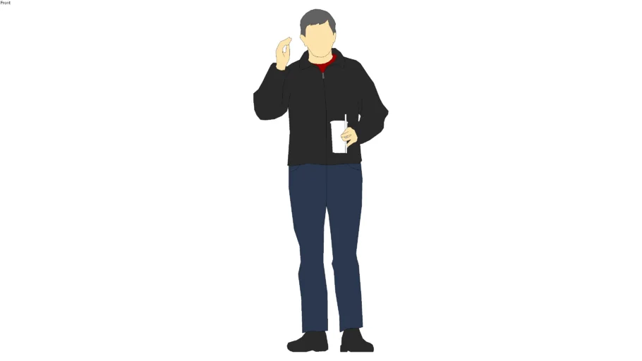 2d man standing, John