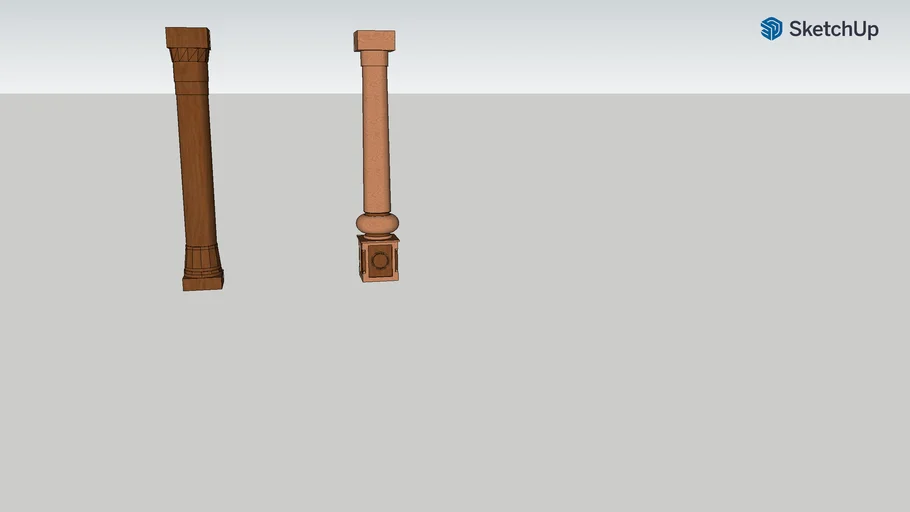 wood column