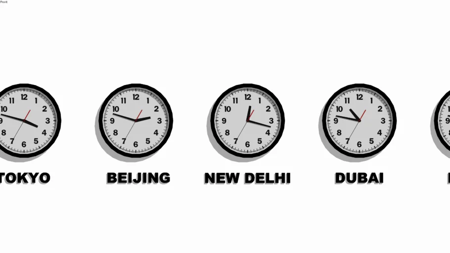 HOTEL RECEPTION CLOCKSET