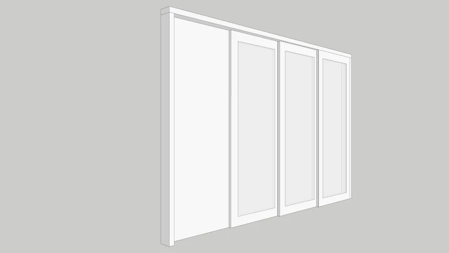 Pintu Geser Searah 3x 80cm (sliding door one way)