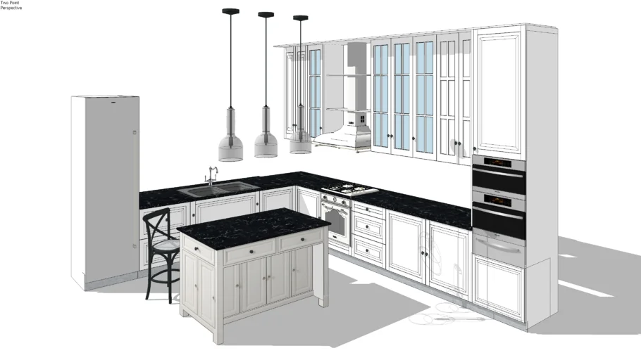 American classic kitchen
