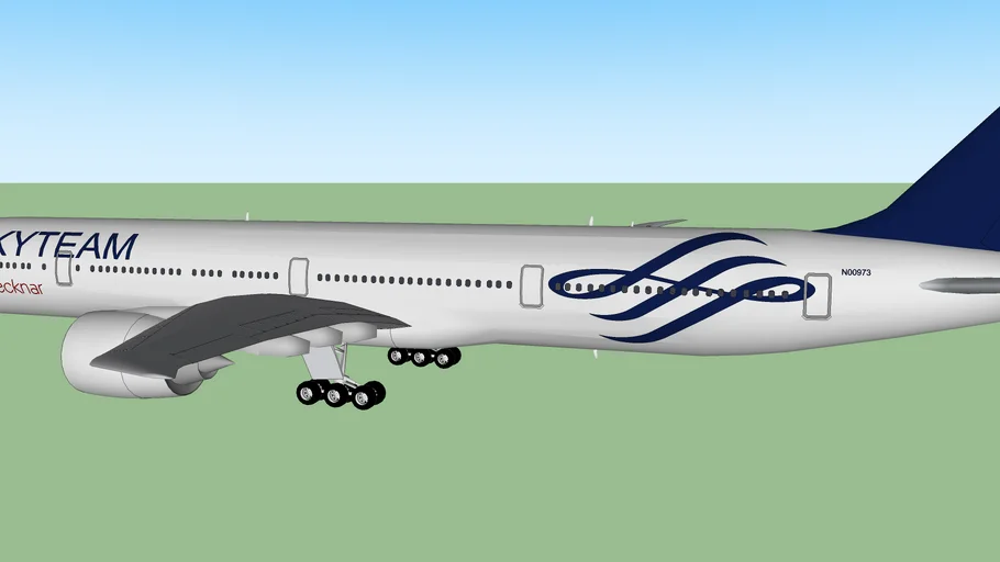 Decknar Airlines Boeing 777-3D9 SkyTeam Livery
