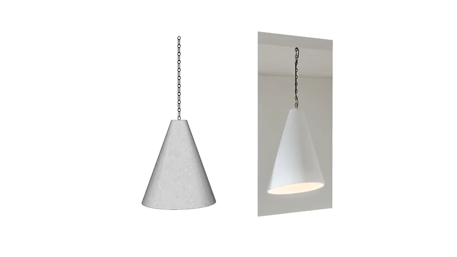 Rose Uniacke Plaster Cone Pendant