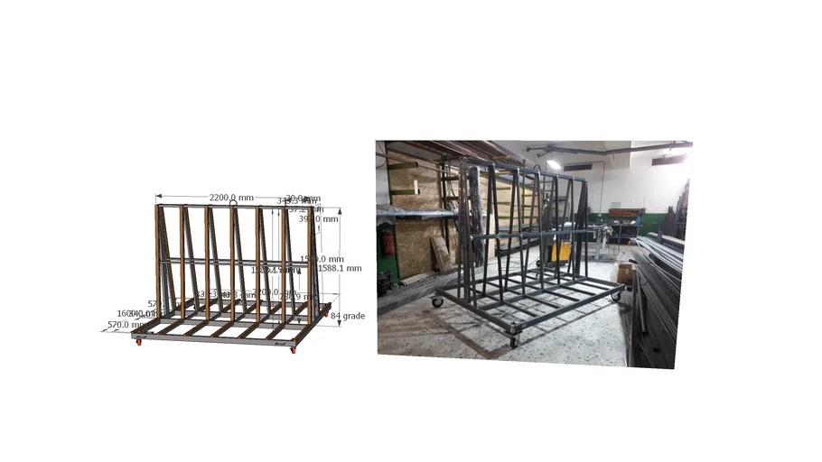 Base support with wheels