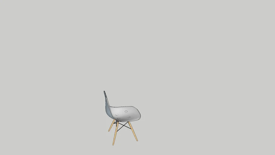 Chaise Eames Pied Bois