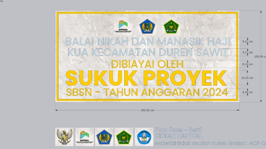 Penanda Aset Proyek melalui pembiayaan SBSN