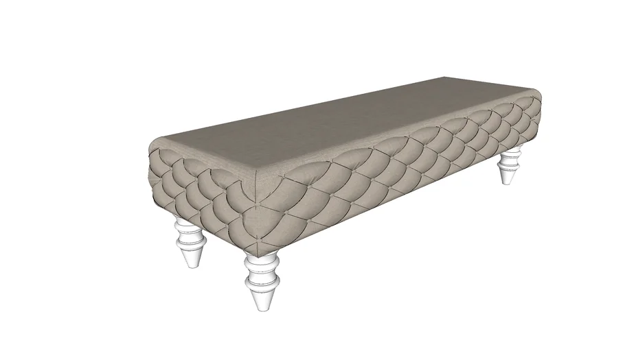 Puff Antique com capitonê - Kleiner Schein