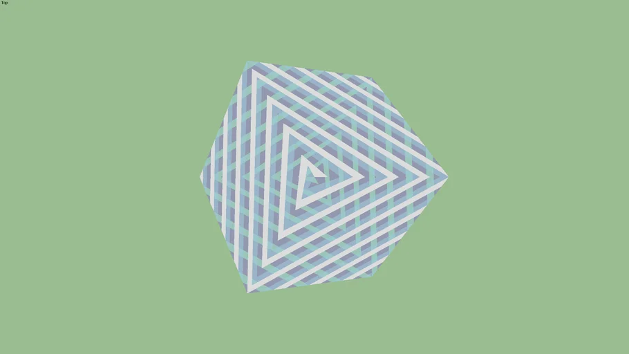 Coiled Striped Cube