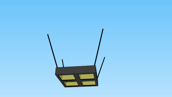 big square ceiling light