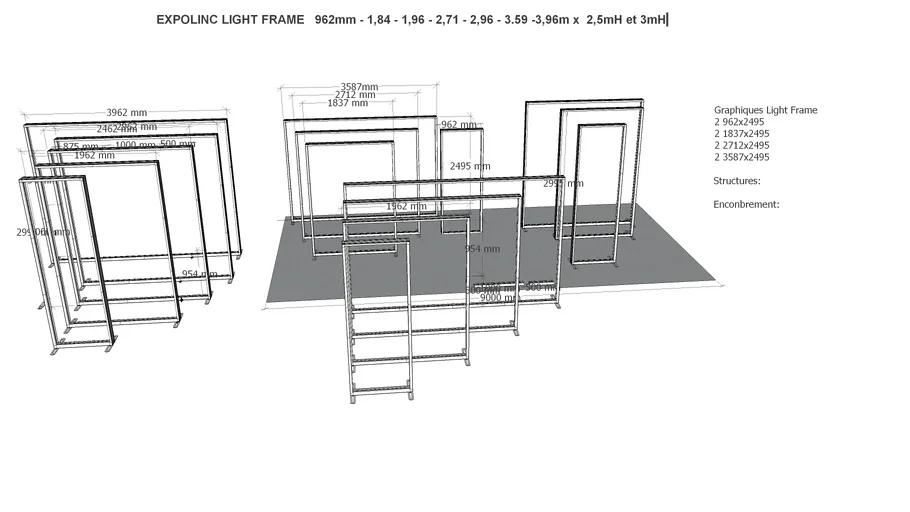 Template Light Frame | 3D Warehouse