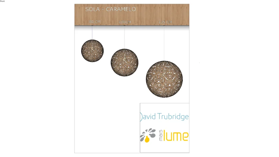 Luminária Pendente Sola Caramelo.