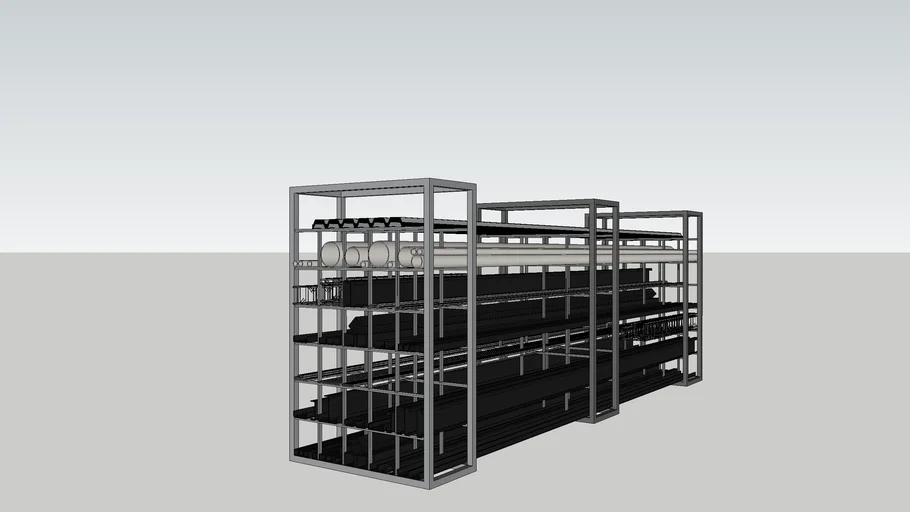 Rack para tuberías y elementos estructurales