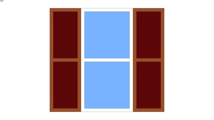 Window with shutters by jeff