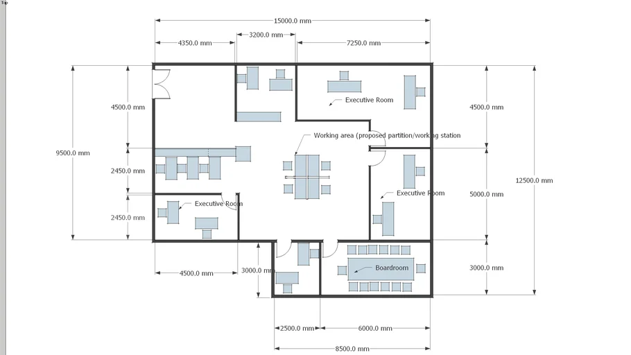 Office floor plan