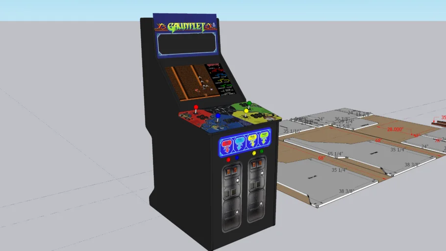 Gauntlet Arcade Cabinet Replica