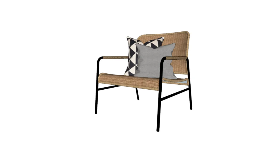 УЛЬРИКСБЕРГ Кресло, ротанг.  IKEA. ULRIKSBERG Armchair, rattan.