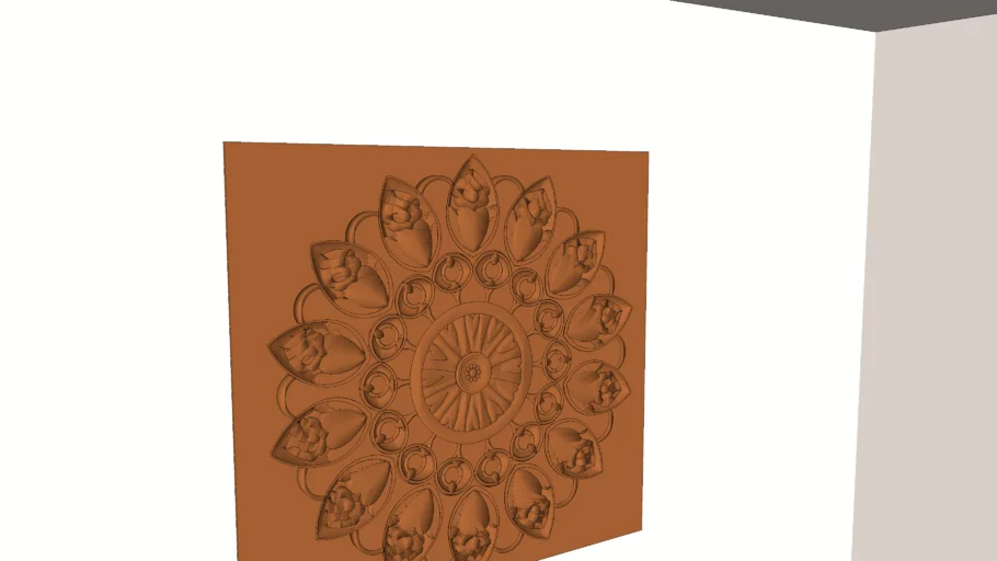 woodan mandala motif