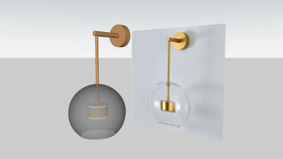 Bubbles LED wall sconce.