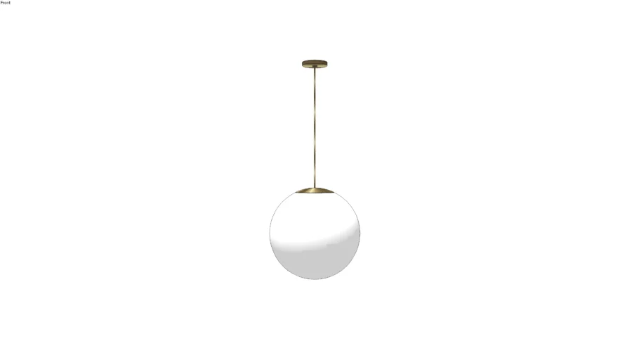 18" Globe Pendant Light