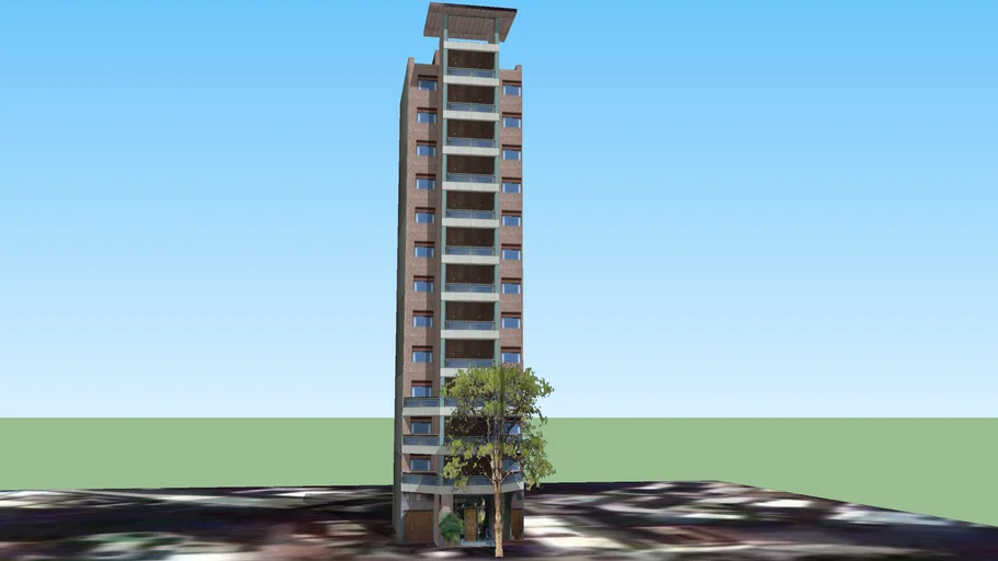 Torre de departamentos, La Plata.