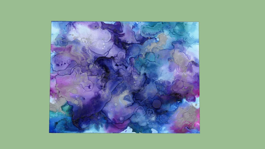 Purple floor covering or wall art