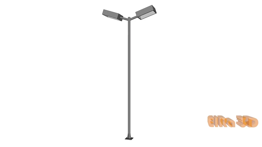 Poste de iluminação de praça