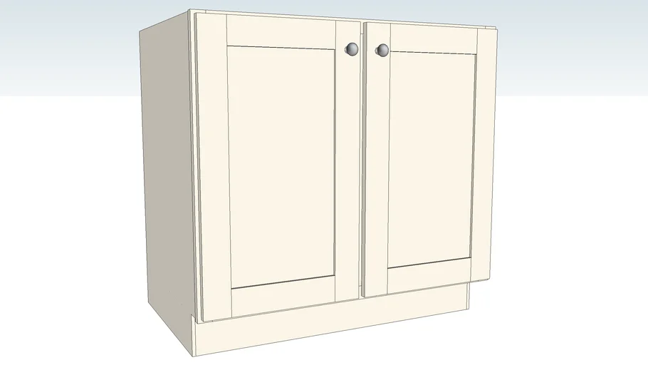 Sink Base Full Height Double Door