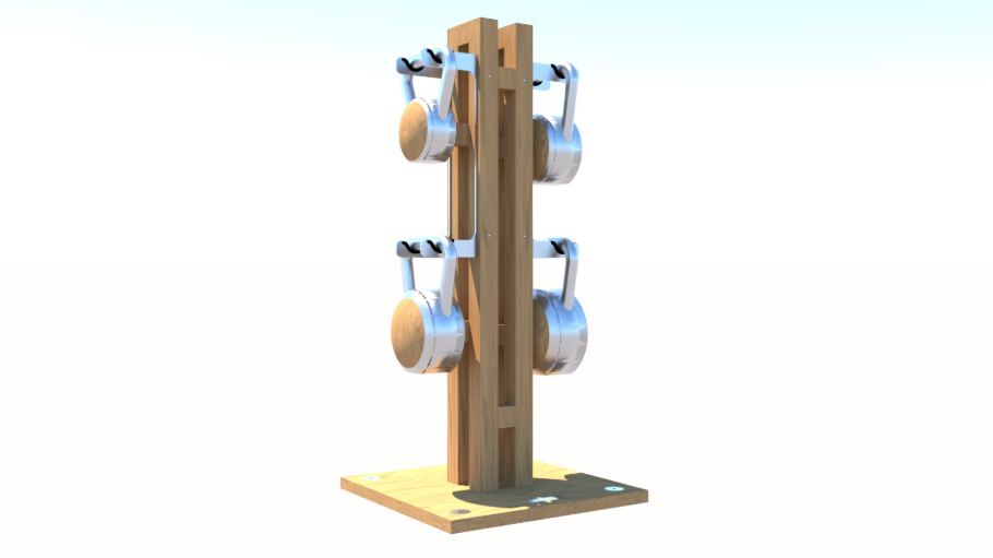 Paragon Studio Vertical Kettlebell Tree Rack 2 Tier