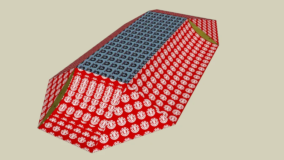 Sticker Covered Skate Ramp | 3D Warehouse
