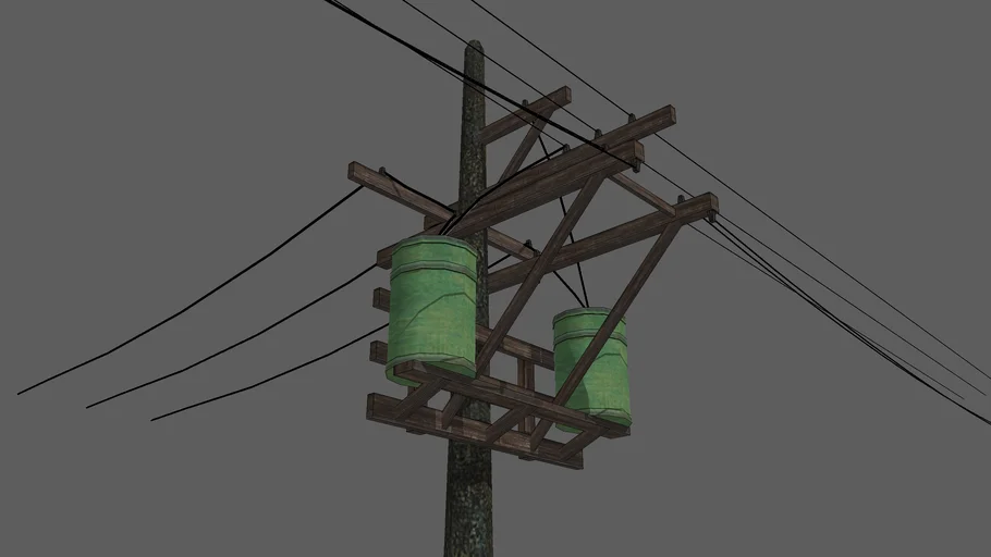 Poste com transformador ver2 | Transformer electric