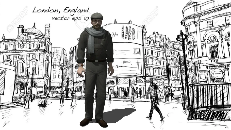 Man walking MultiPos