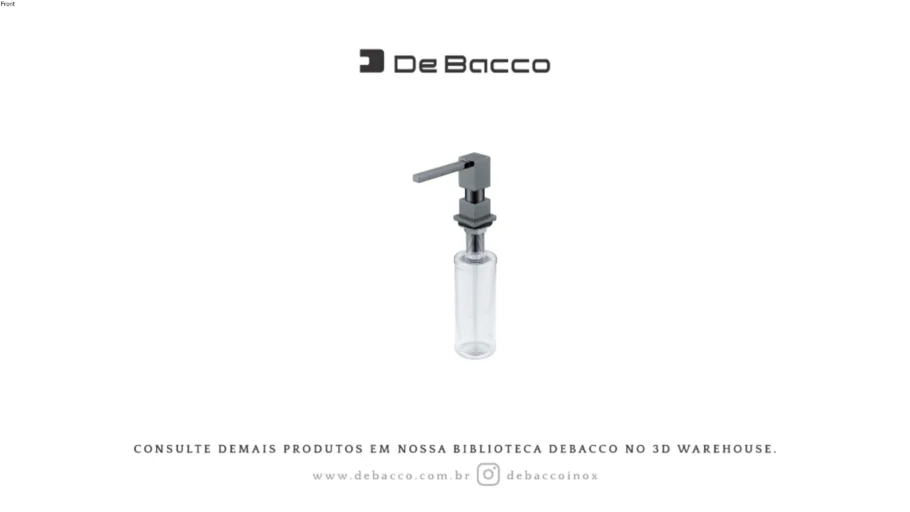 Dosador de Detergente Black Matte