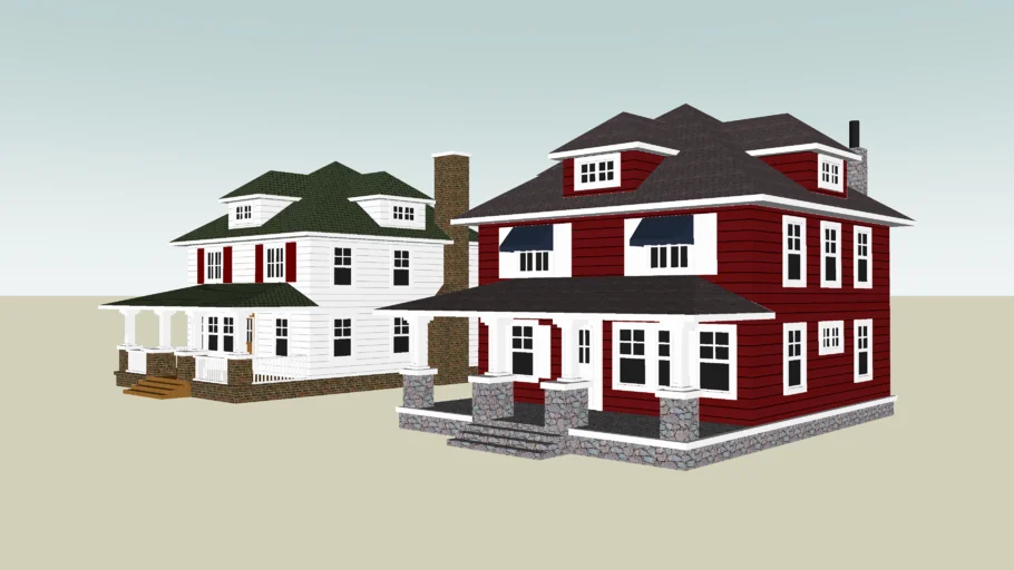 American Four Square House