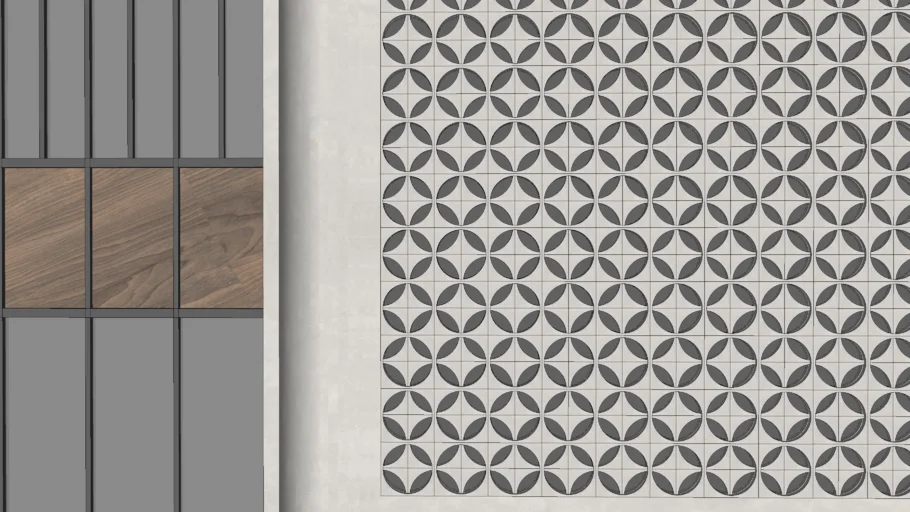 CNC Cut Partition Panel – Circular Petal Pattern