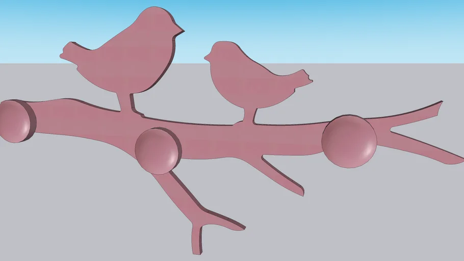 Patère oiseaux rose Violette, maisons du monde, ref 143192, prix 9,99 €